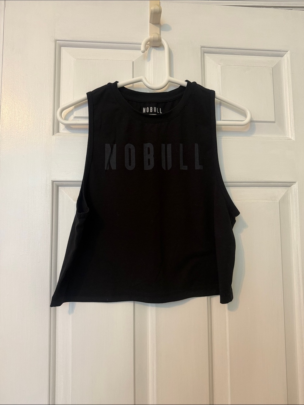 NOBULL Black Cropped Tank with Subtle Logo